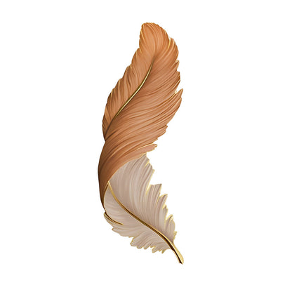 Lámpara de pared LED con diseño de pluma esculpida