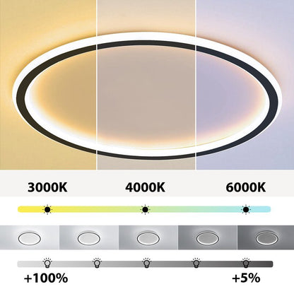 Plafón LED redondo de acrílico