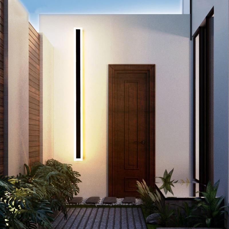 Lámpara de pared para exteriores Halvenn Minimalist Acrylic Pane