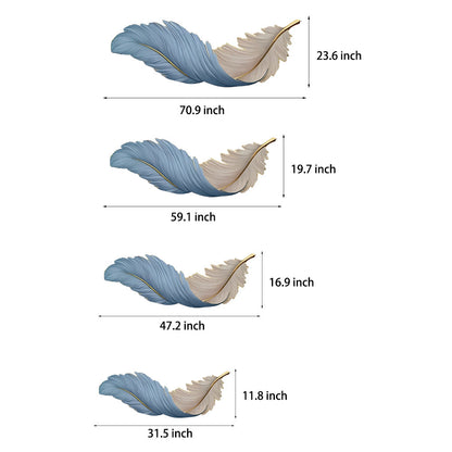 Lámpara de pared LED con diseño de pluma esculpida