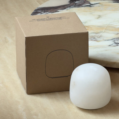 Lámpara de mesa minimalista de alabastro Alvane