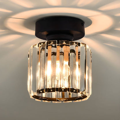 Lámpara de techo de cristal minimalista Orvella de montaje al ras