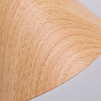 Lámpara de pared Linnoro con brazo articulado y acabado efecto madera escandinavo