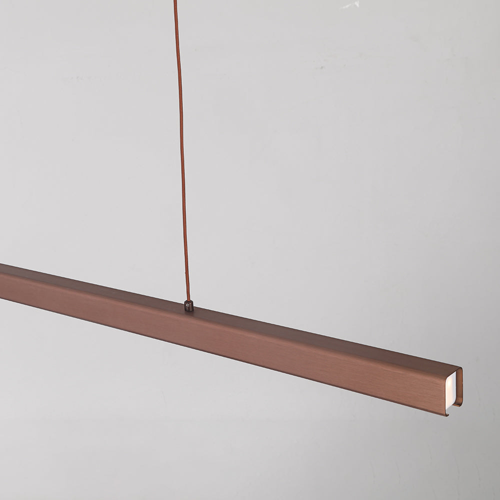 Lámpara colgante lineal de metal minimalista Norvale