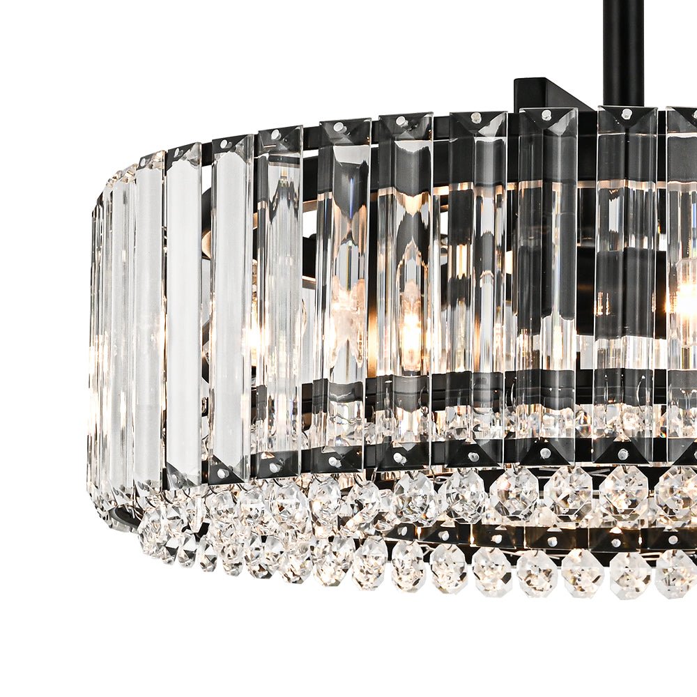 Lámpara de techo de cristal tallado glamuroso