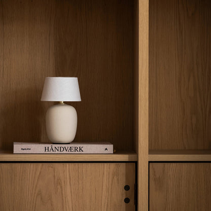 Lámpara de mesa escandinava de cerámica Halvorn