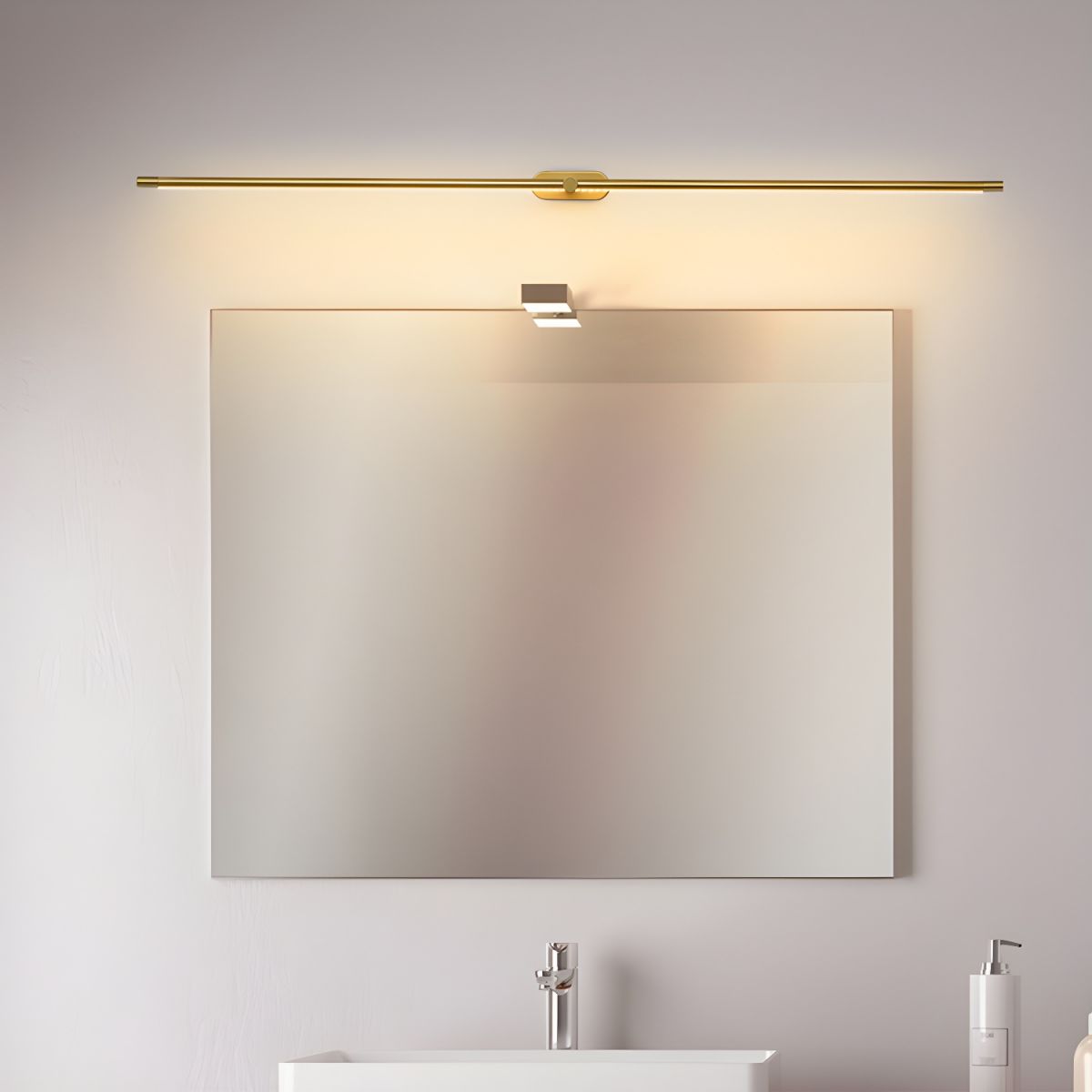 Aplique de pared minimalista de aluminio para cuadros Arvenna