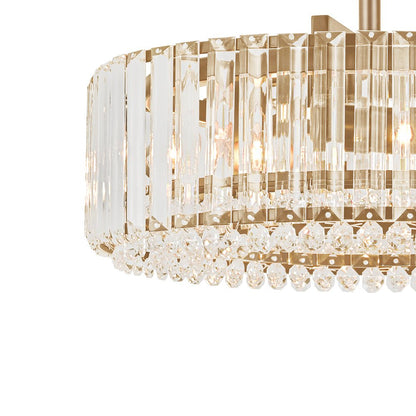 Lámpara de techo de cristal tallado glamuroso