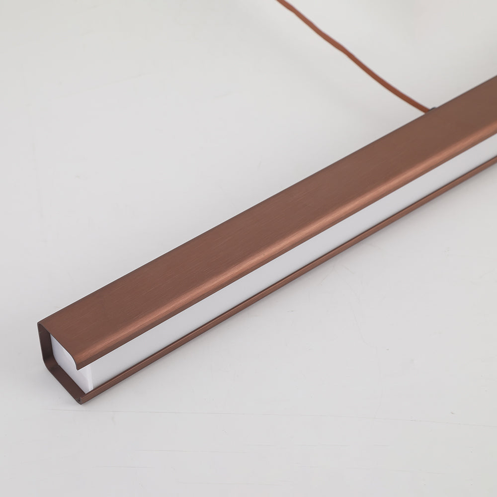 Lámpara colgante lineal de metal minimalista Norvale