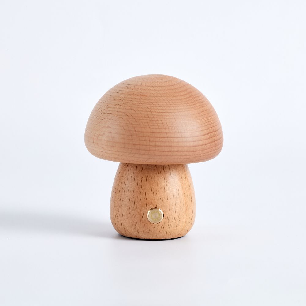 Lámpara de mesa de madera escandinava Fungara