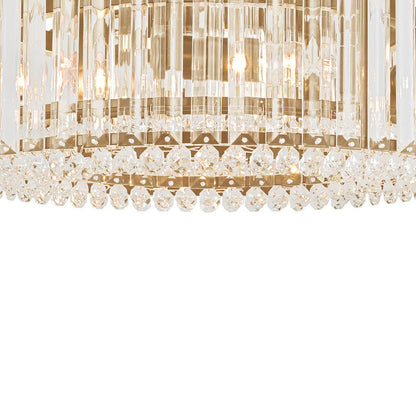 Lámpara de techo de cristal tallado glamuroso