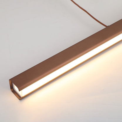 Lámpara colgante lineal de metal minimalista Norvale