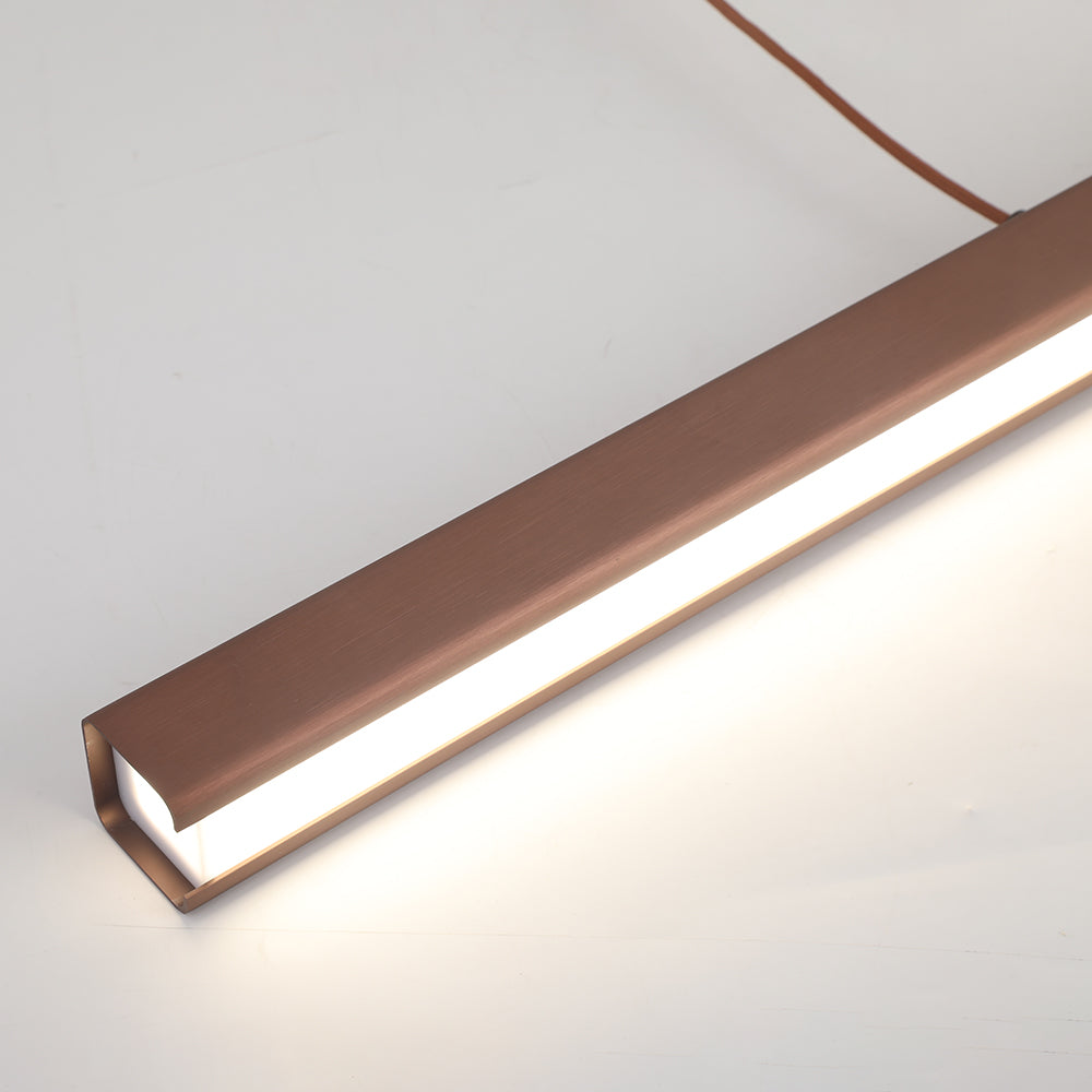 Lámpara colgante lineal de metal minimalista Norvale