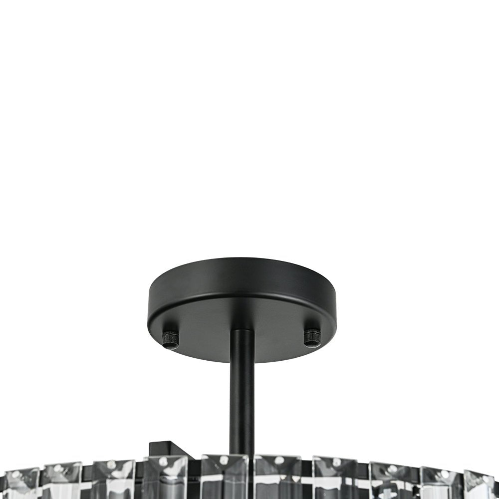 Lámpara de techo de cristal tallado glamuroso