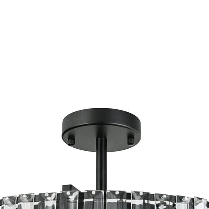 Lámpara de techo de cristal tallado glamuroso
