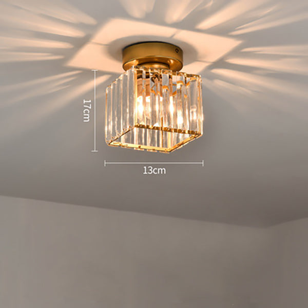 Lámpara de techo de cristal minimalista Orvella de montaje al ras