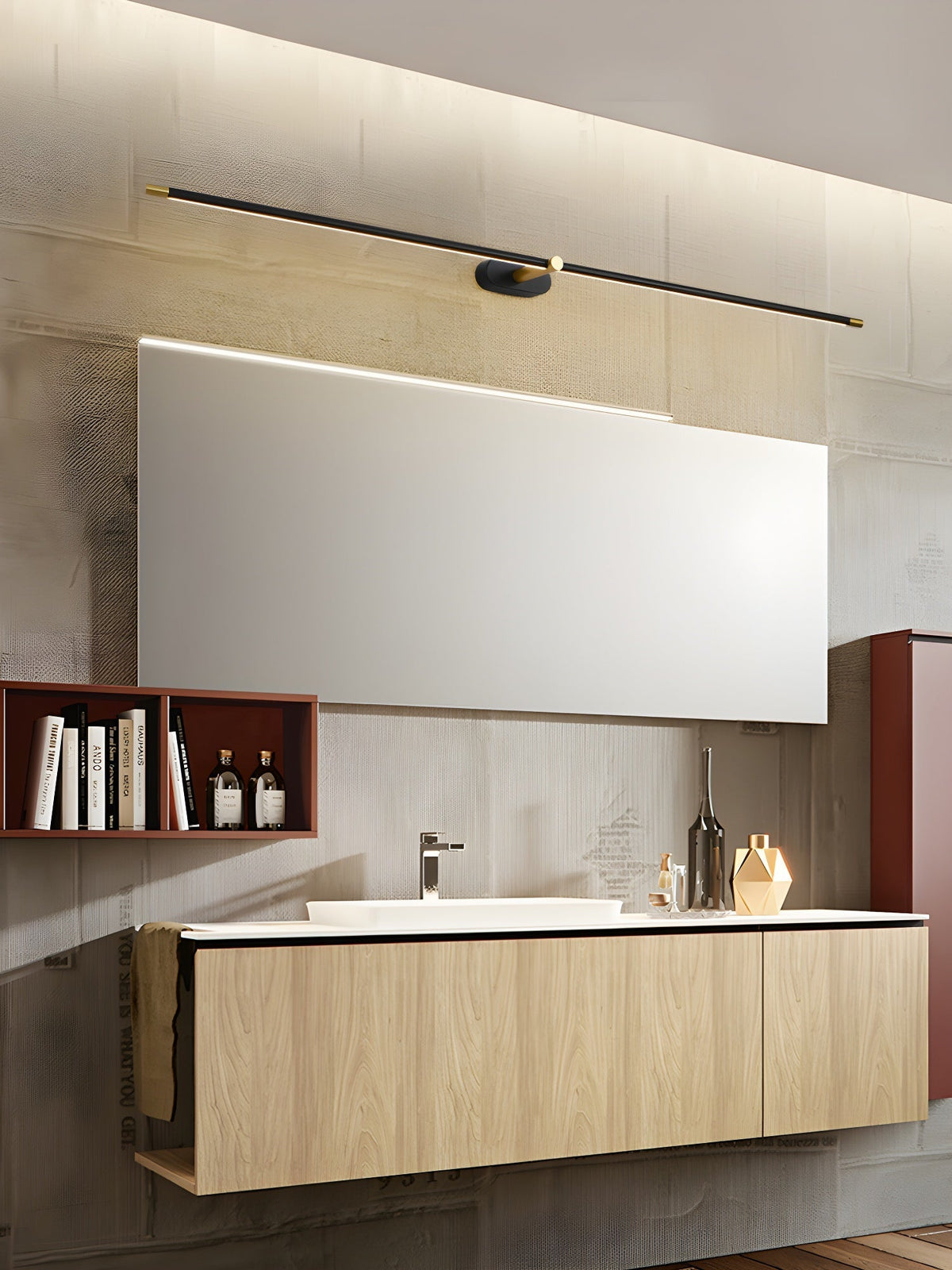 Aplique de pared minimalista de aluminio para cuadros Arvenna