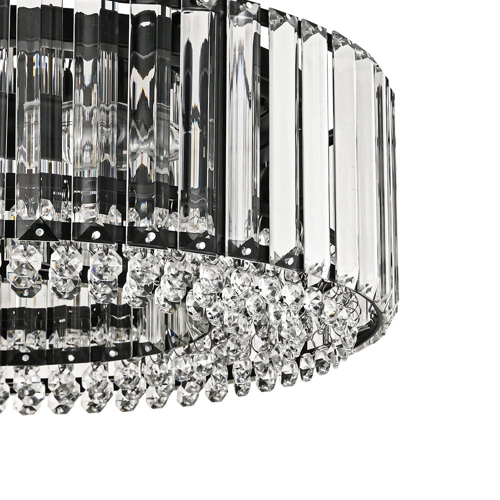 Lámpara de techo de cristal tallado glamuroso