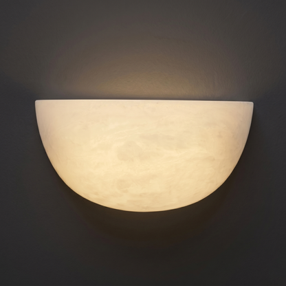 Aplique de pared escultórico de alabastro