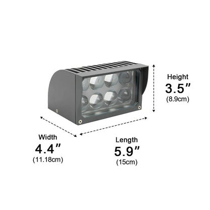 Aplique de pared moderno Cascara de aluminio para fachada