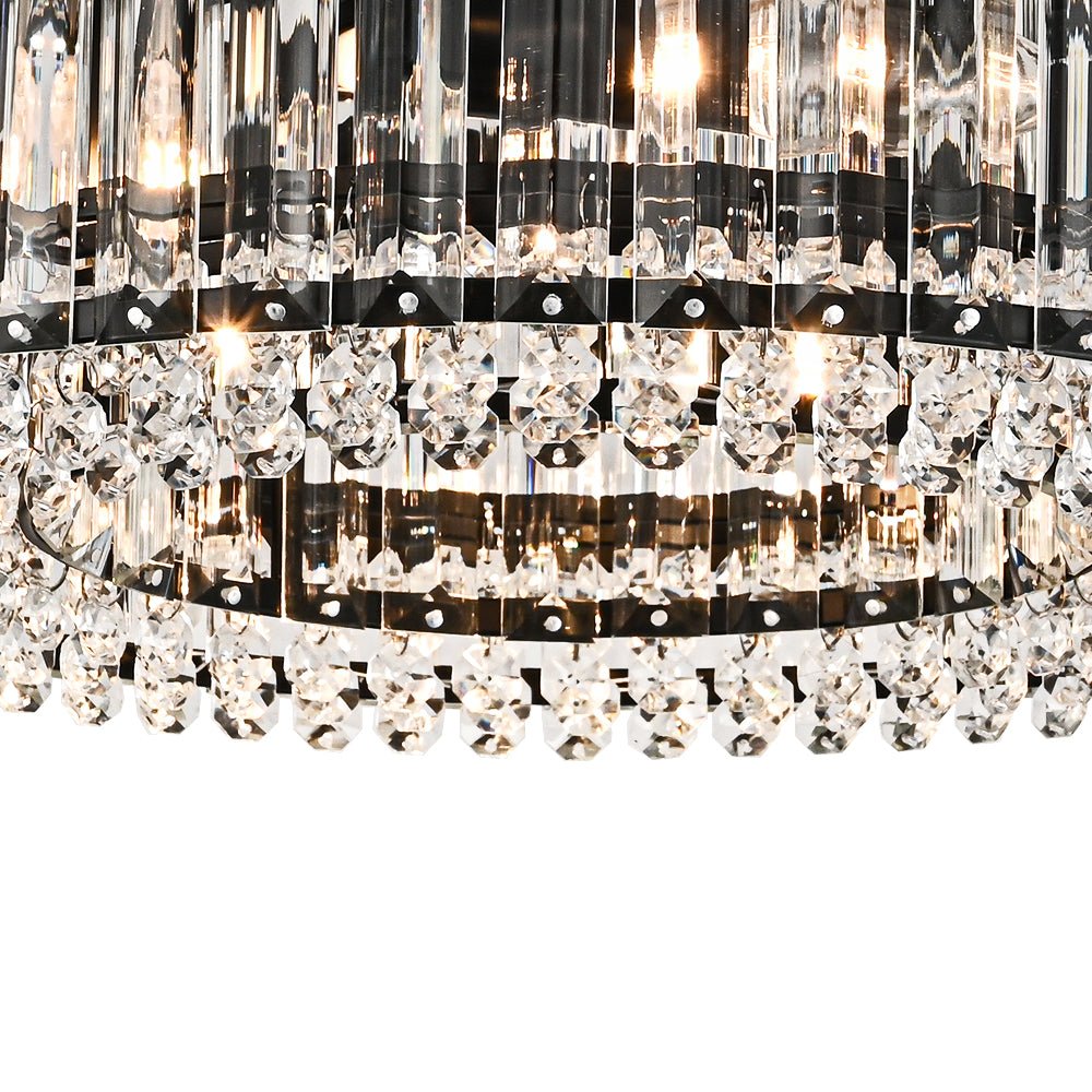 Lámpara de techo de cristal tallado glamuroso