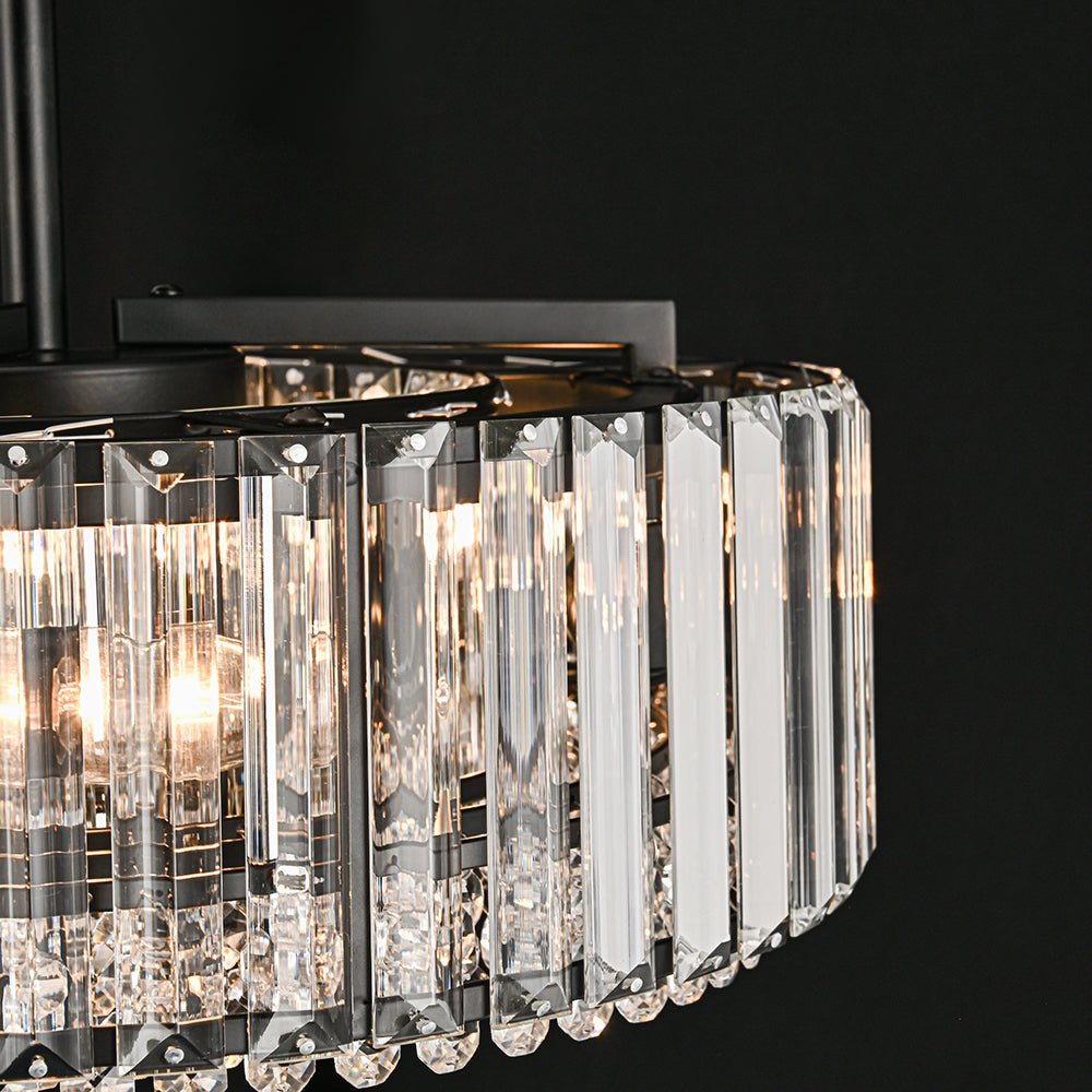 Lámpara de techo de cristal tallado glamuroso