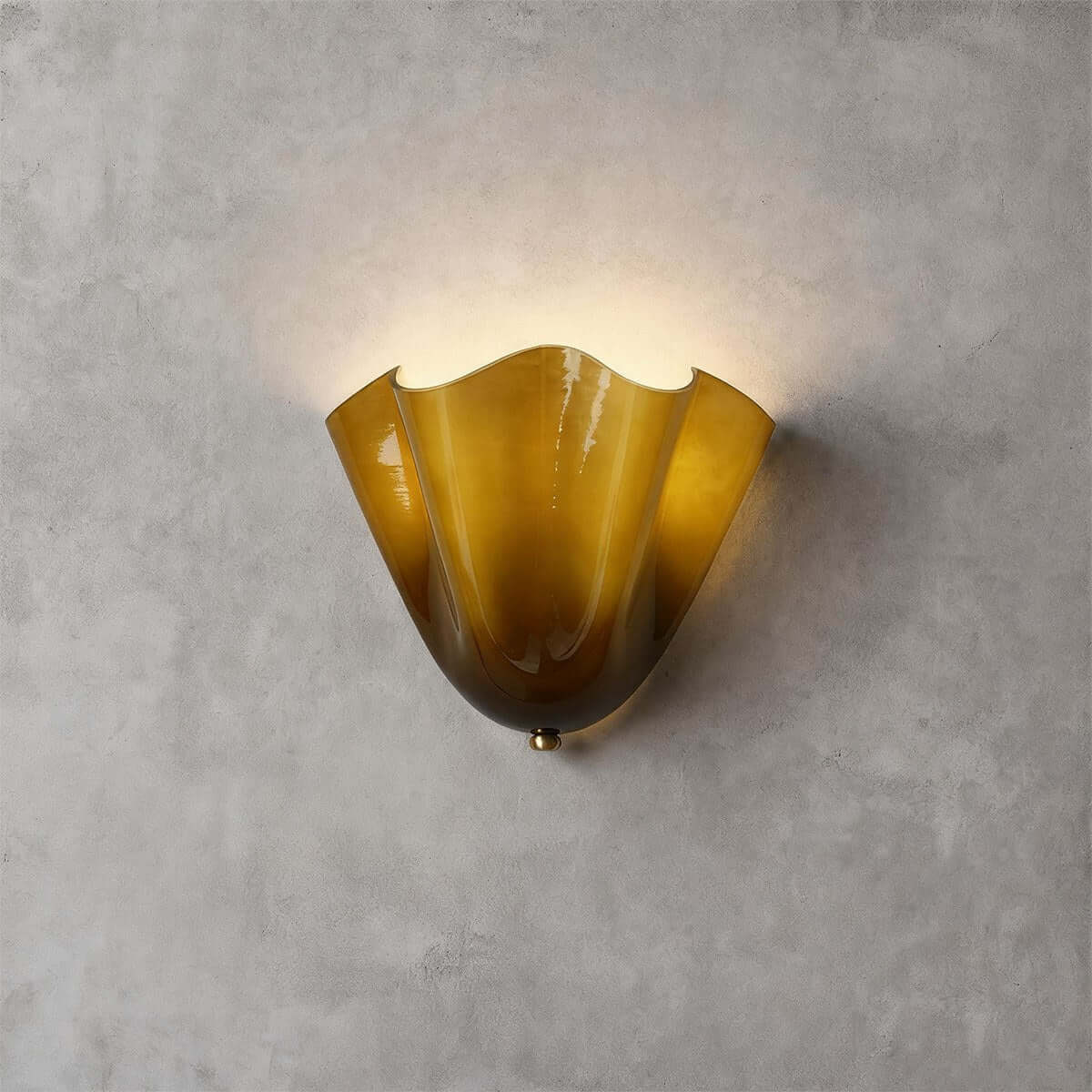 Aplique de pared de vidrio Draped