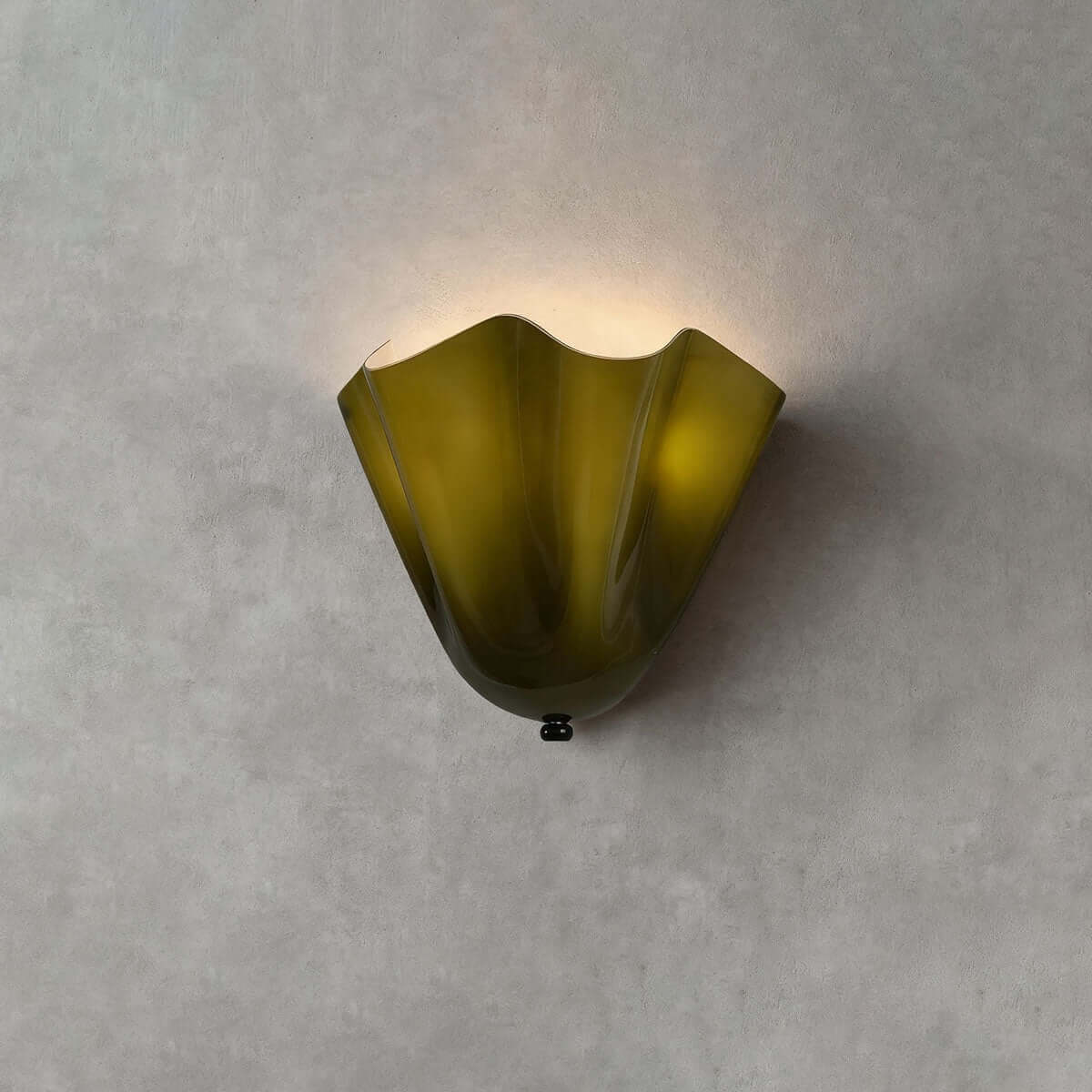 Aplique de pared de vidrio Draped