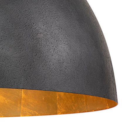 Lámpara colgante de techo Domarra Industrial Metal Gold-Leaf
