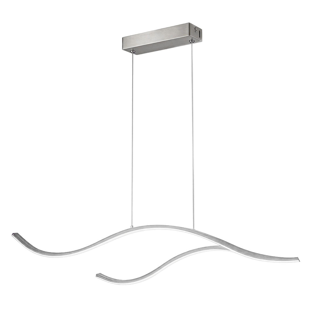 Lámpara colgante LED con cinta ondulante