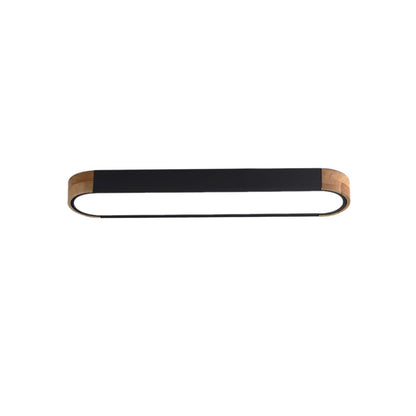 Lámpara de techo LED ovalada de madera minimalista Ovalyn
