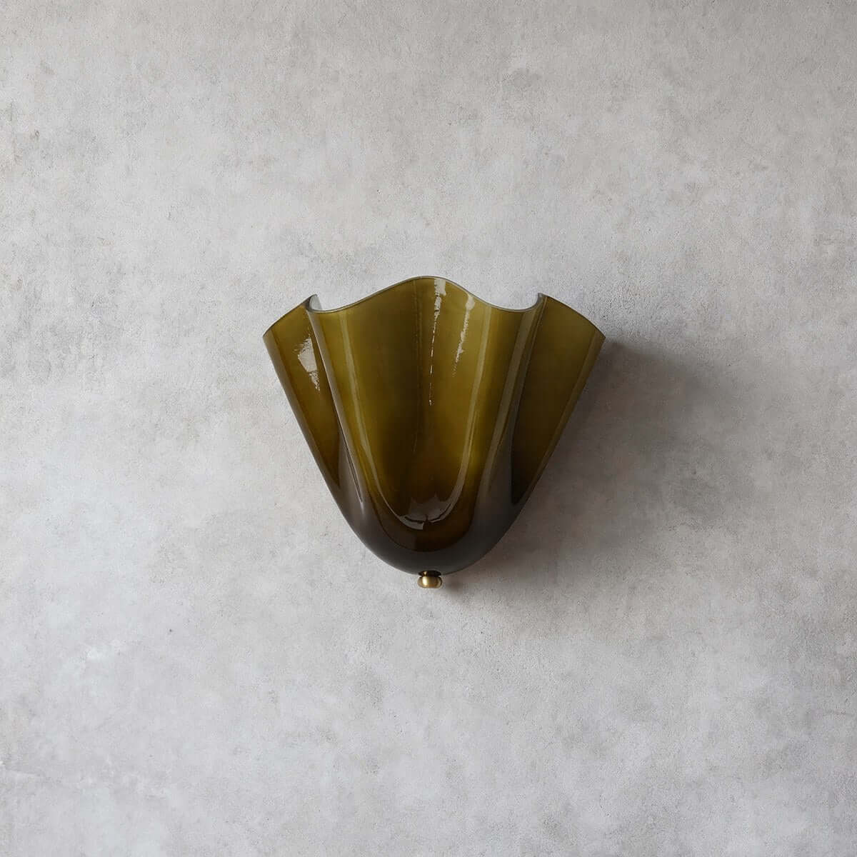 Aplique de pared de vidrio Draped