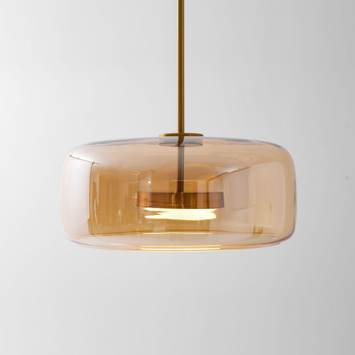 Lámpara colgante moderna de vidrio soplado Glavira