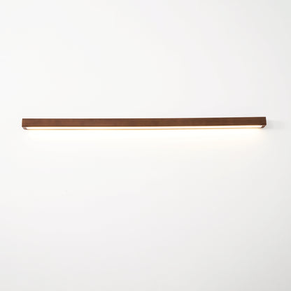 Aplique lineal de madera delgado