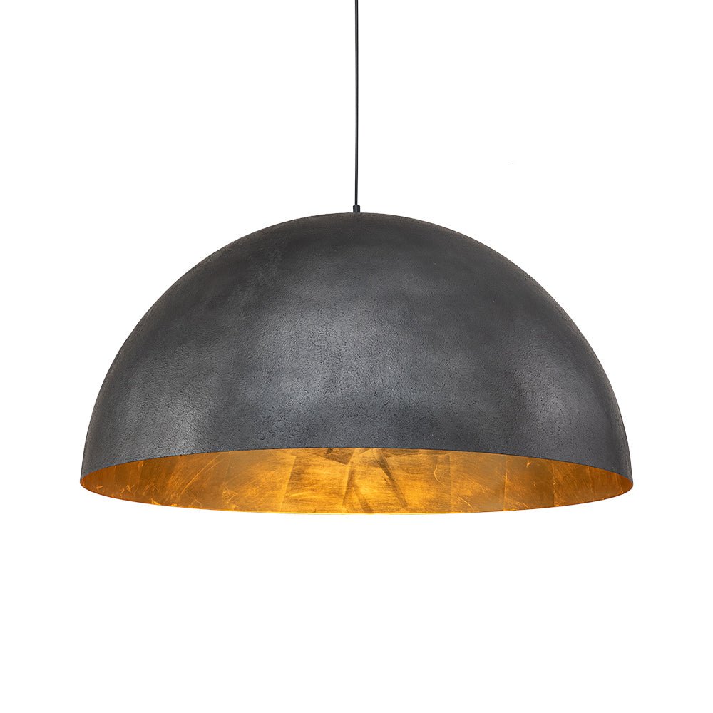 Lámpara colgante de techo Domarra Industrial Metal Gold-Leaf