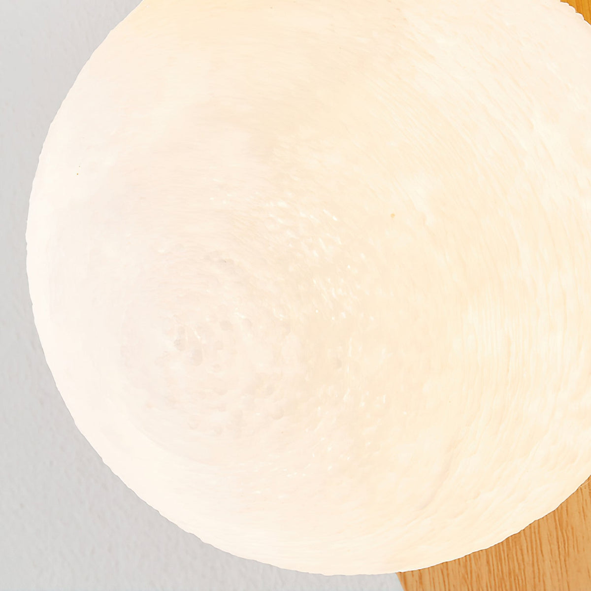 Lámpara de pared de madera con globo minimalista Velmara