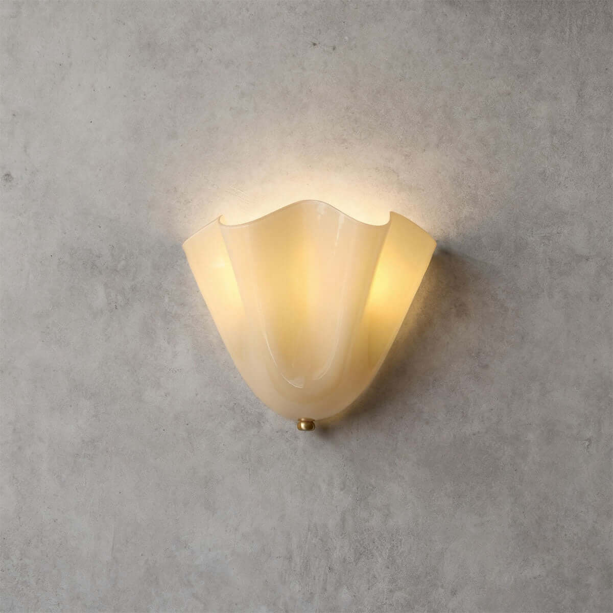 Aplique de pared de vidrio Draped