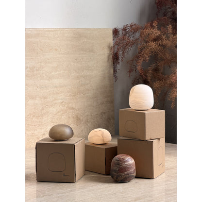 Lámpara de mesa minimalista de alabastro Alvane