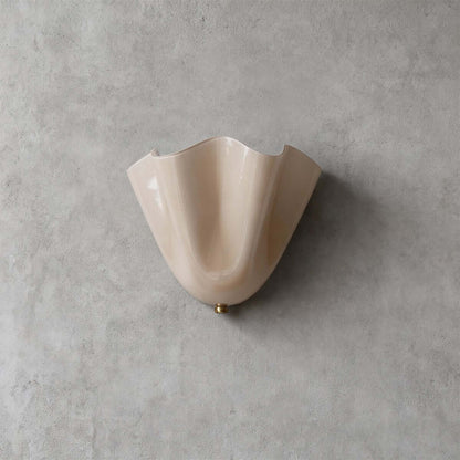 Aplique de pared de vidrio Draped