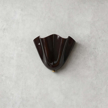 Aplique de pared de vidrio Draped