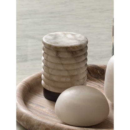 Lámpara de mesa minimalista de alabastro Alvane