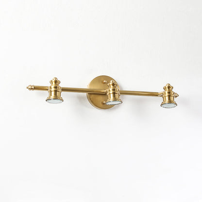 Lámpara de pared tipo foco lineal de latón