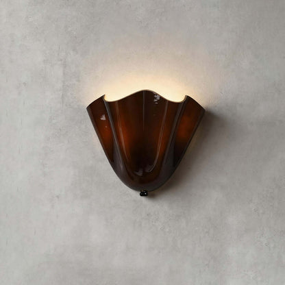 Aplique de pared de vidrio Draped