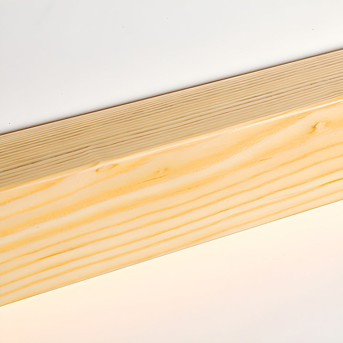 Aplique lineal de madera delgado