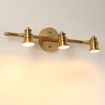 Lámpara de pared tipo foco lineal de latón