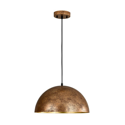 Lámpara colgante de techo Domarra Industrial Metal Gold-Leaf