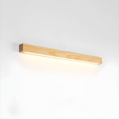 Aplique lineal de madera delgado