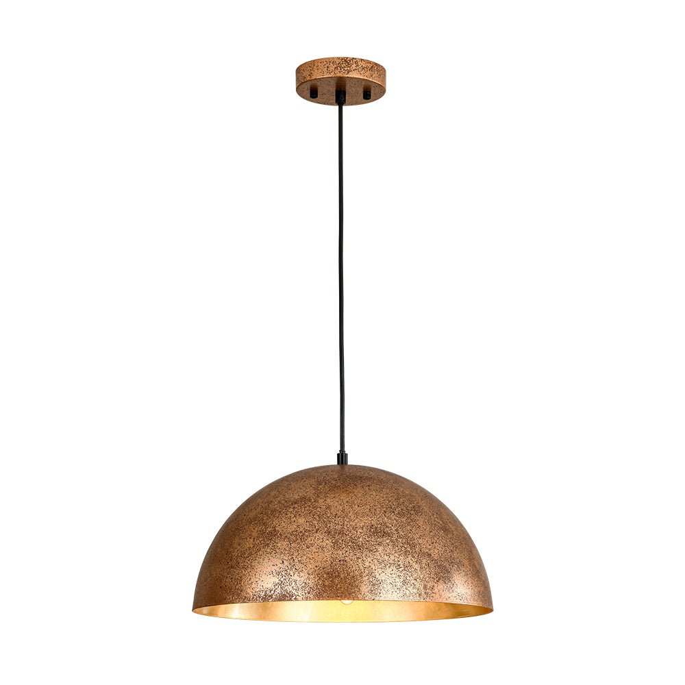 Lámpara colgante de techo Domarra Industrial Metal Gold-Leaf
