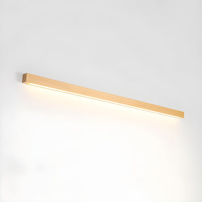 Aplique lineal de madera delgado