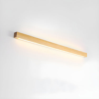 Aplique lineal de madera delgado